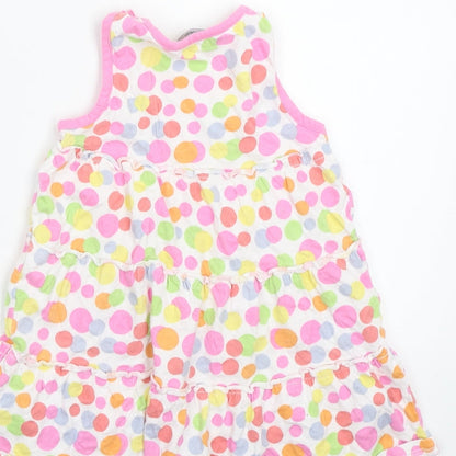 George Girls White Polka Dot  A-Line  Size 24 Months