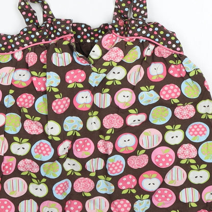 Preworn Girls Brown   A-Line  Size 24 Months
