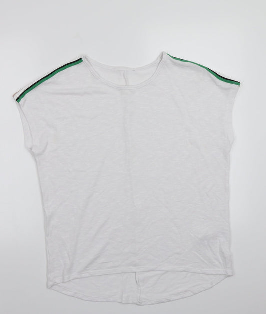 Womens UK Size S Newlook White Basic T-Shirt