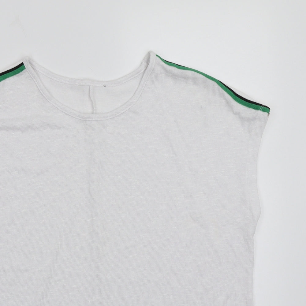 Womens UK Size S Newlook White Basic T-Shirt