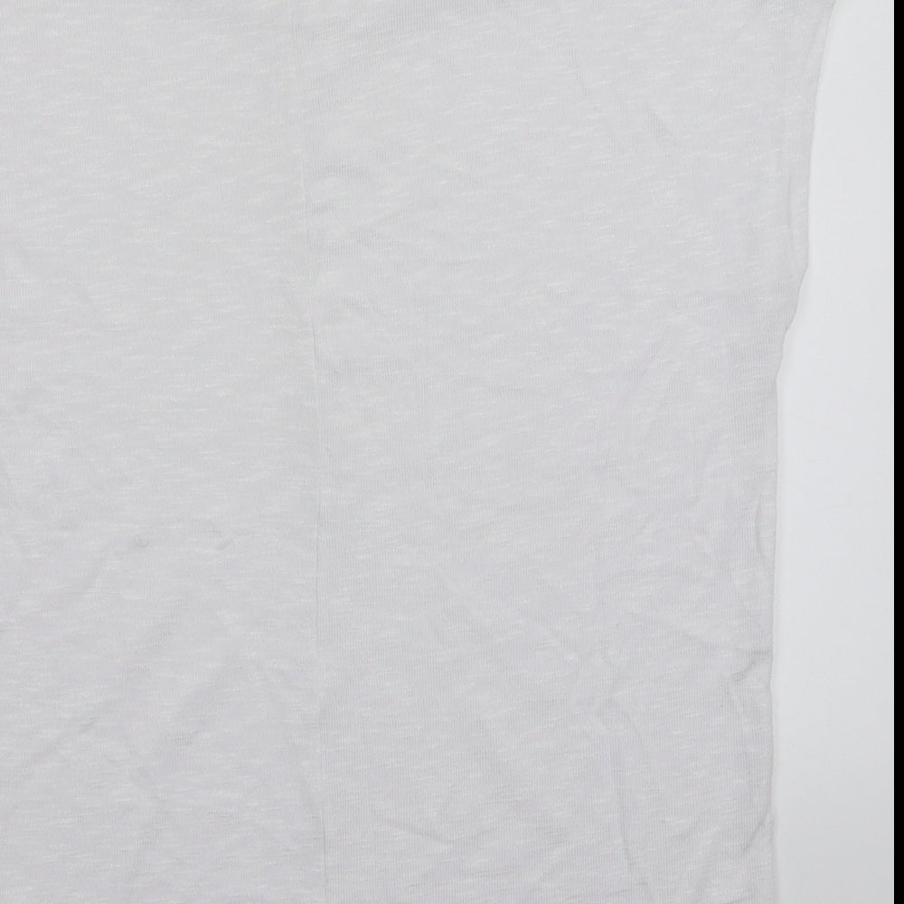 Womens UK Size S Newlook White Basic T-Shirt