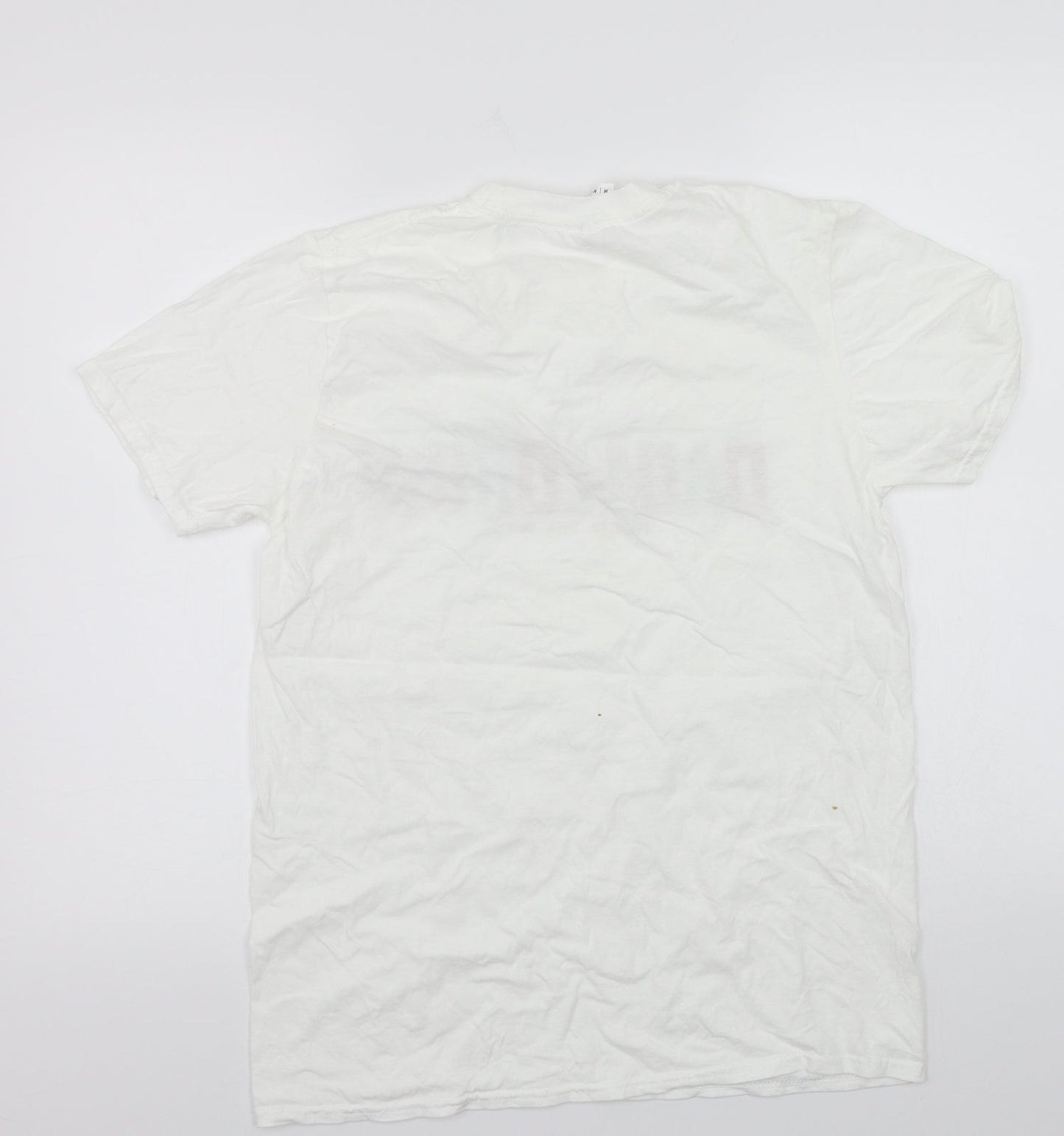 Mens UK Size M Gildan White  T-Shirt
