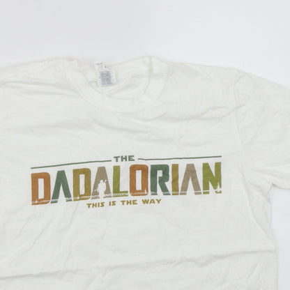 Mens UK Size M Gildan White  T-Shirt