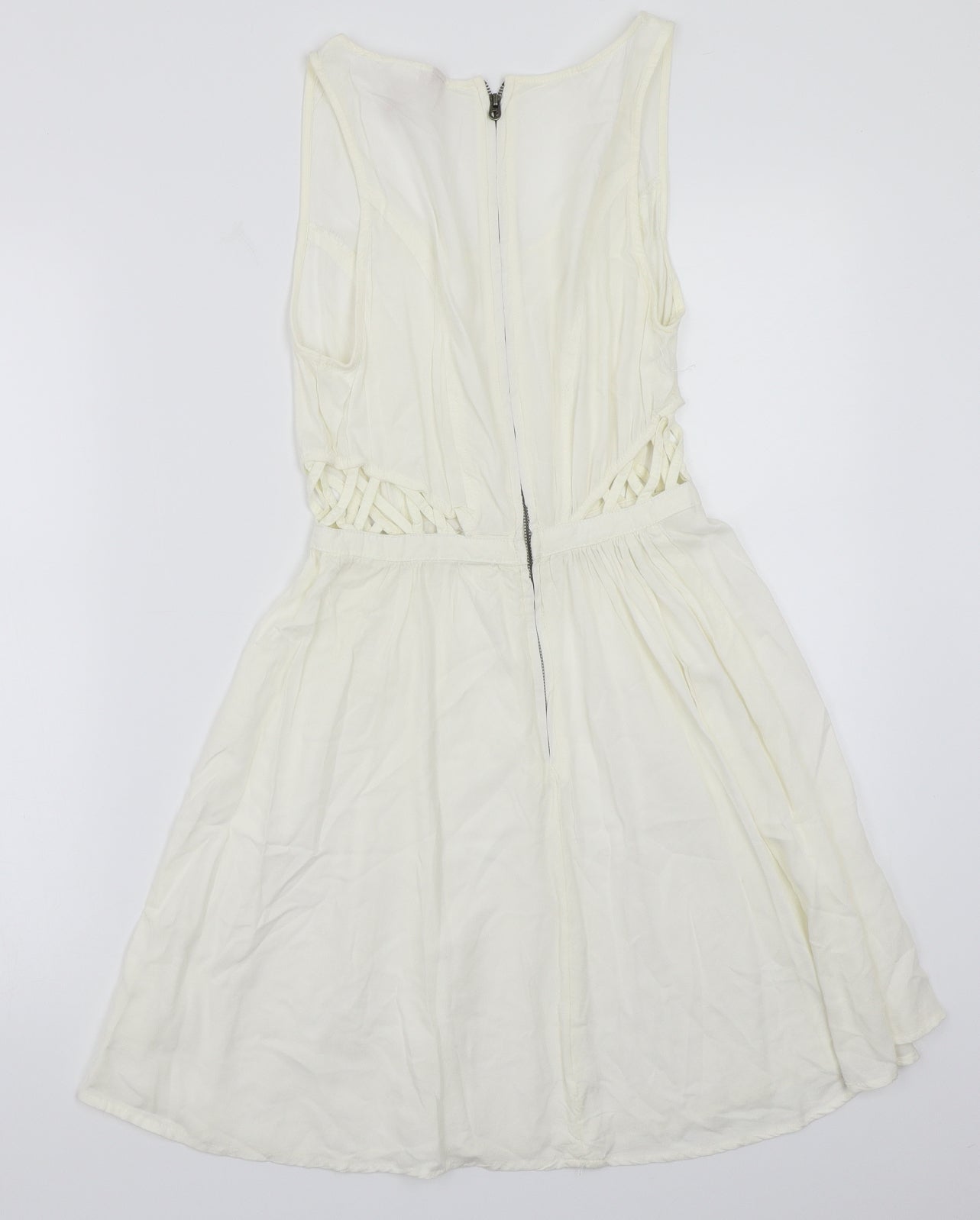 H&M Womens White   A-Line  Size 4