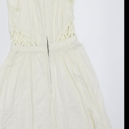 H&M Womens White   A-Line  Size 4