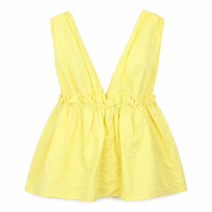 Womens UK Size 6 Missguided Yellow Basic Blouse