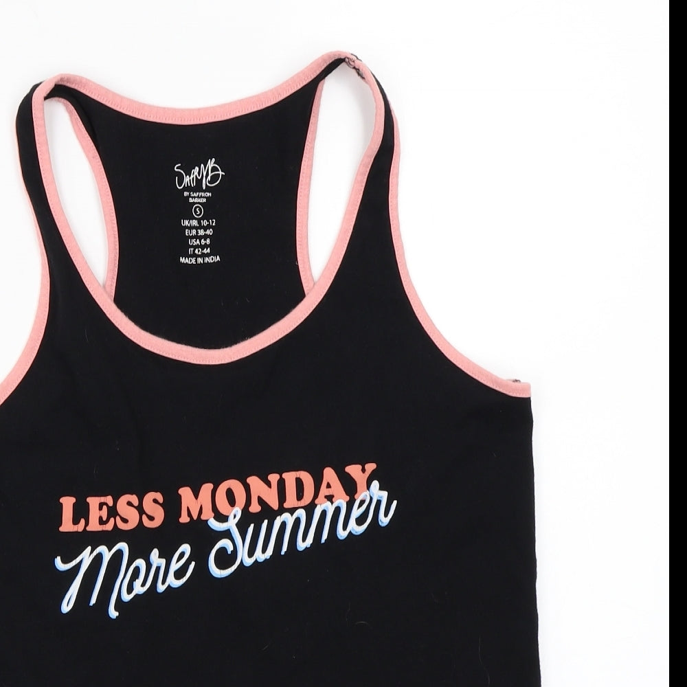 Sappy  Womens Black   Basic Tank Size S