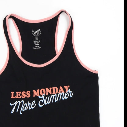 Sappy  Womens Black   Basic Tank Size S