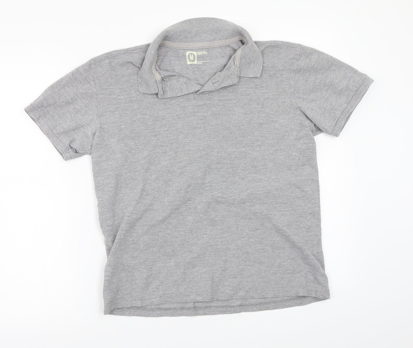 Piquepolo Boys Grey  Rayon Basic Polo Size M