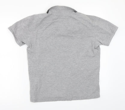 Piquepolo Boys Grey  Rayon Basic Polo Size M
