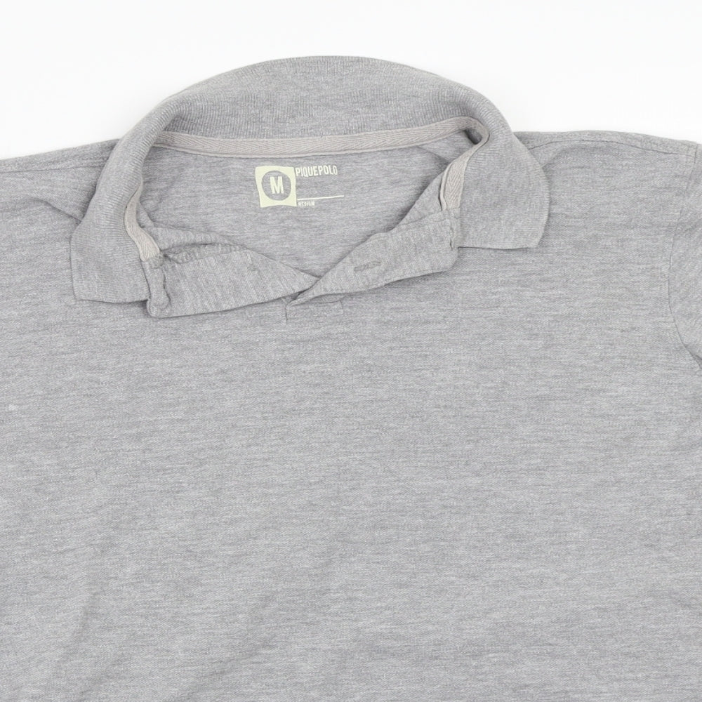 Piquepolo Boys Grey  Rayon Basic Polo Size M