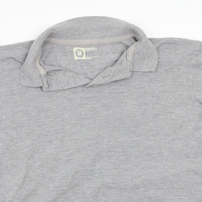 Piquepolo Boys Grey  Rayon Basic Polo Size M