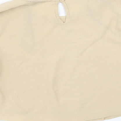 FOREVER 21 Womens Beige   Basic Blouse Size S