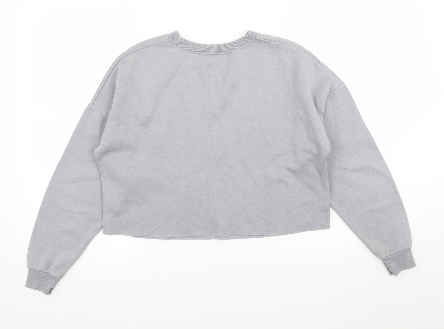 New Look Girls Grey  Jersey Pullover Sweatshirt Size 12-13 Years  - Boston