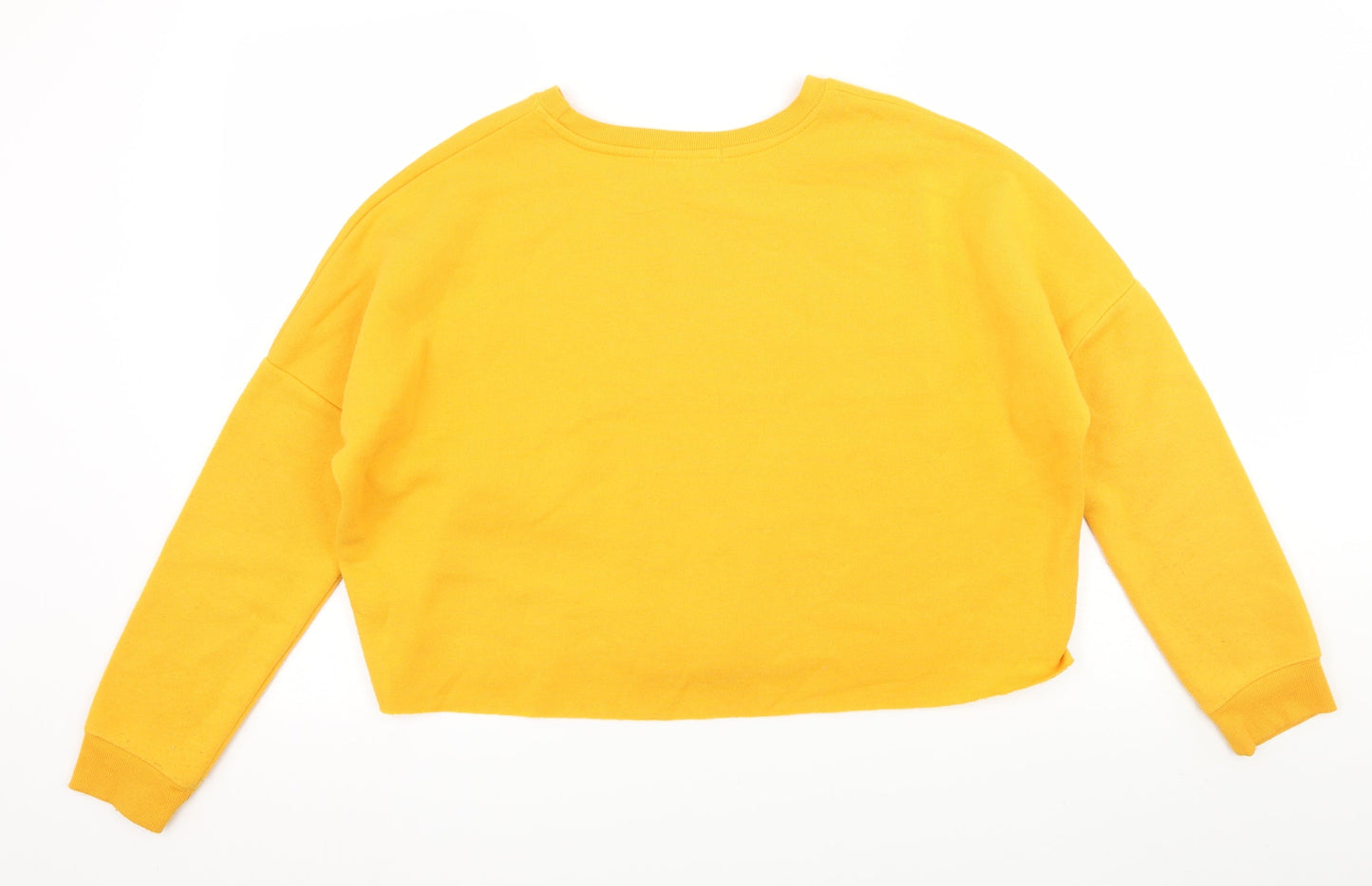 Primark Womens Yellow  Jersey Pullover Sweatshirt Size 10
