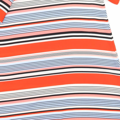 New Look Womens Red Striped  A-Line  Size 10
