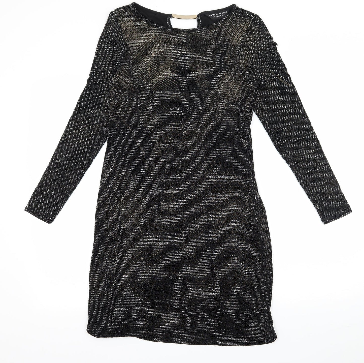 Dorothy Perkins Womens Black  Jersey Bodycon  Size 10