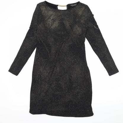 Dorothy Perkins Womens Black  Jersey Bodycon  Size 10