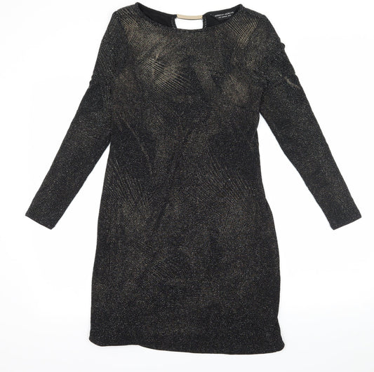 Dorothy Perkins Womens Black  Jersey Bodycon  Size 10