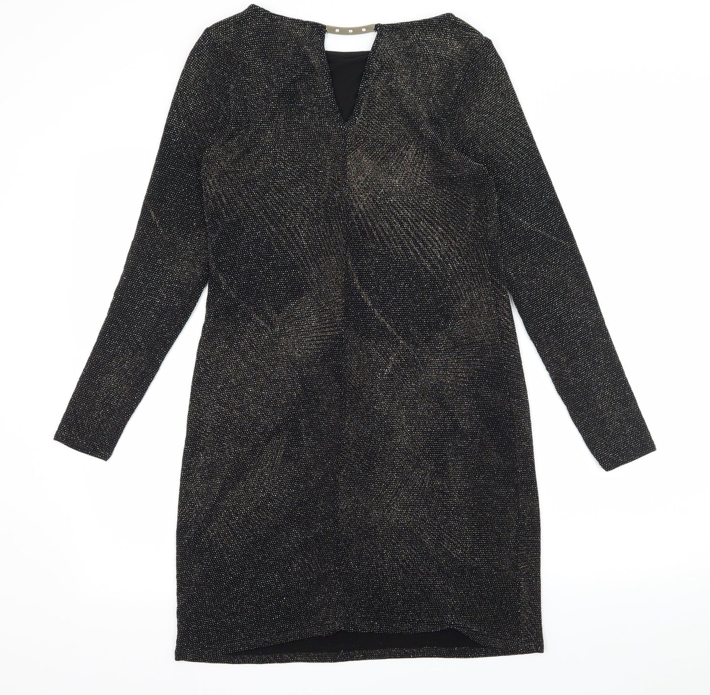 Dorothy Perkins Womens Black  Jersey Bodycon  Size 10