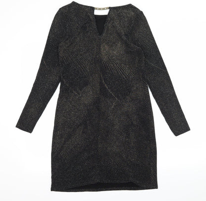 Dorothy Perkins Womens Black  Jersey Bodycon  Size 10