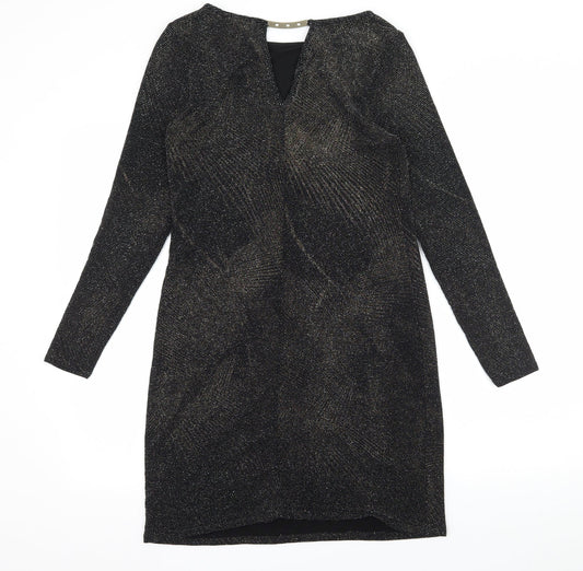 Dorothy Perkins Womens Black  Jersey Bodycon  Size 10