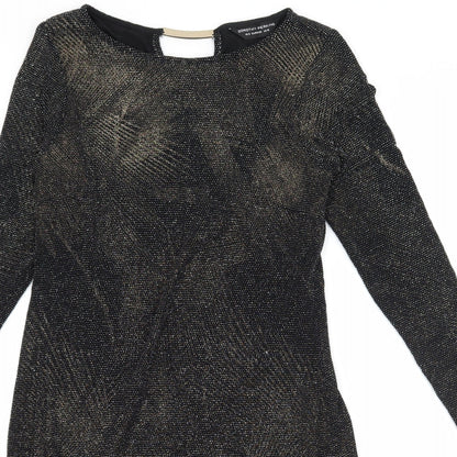 Dorothy Perkins Womens Black  Jersey Bodycon  Size 10