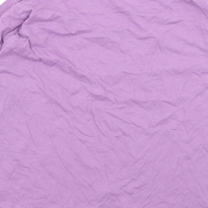 Marks and Spencer Womens Purple  Jersey Top Pyjama Top Size 8