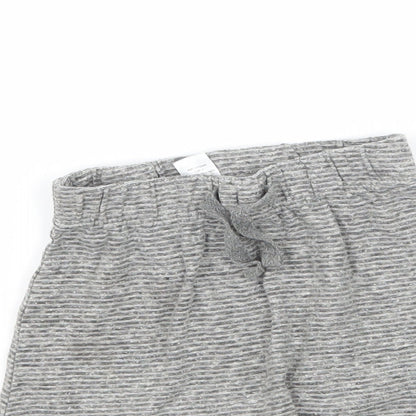 George Baby Grey Striped Jersey Capri Pyjama Pants Size 12-18 Months