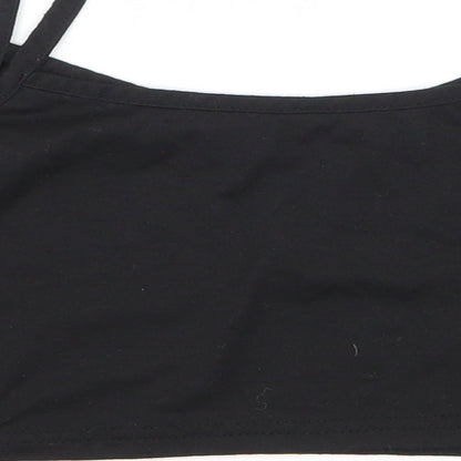 Womens UK Size S Preworn Black Camisole Tank