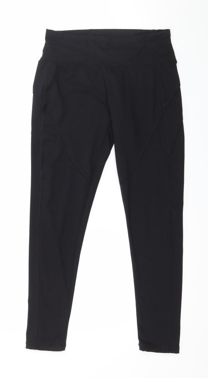 Womens UK Size 10 WORKOUT  Capri Black Leggings