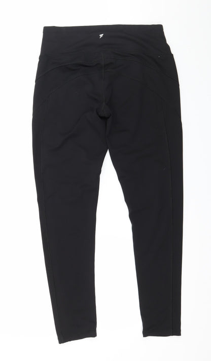 Womens UK Size 10 WORKOUT  Capri Black Leggings