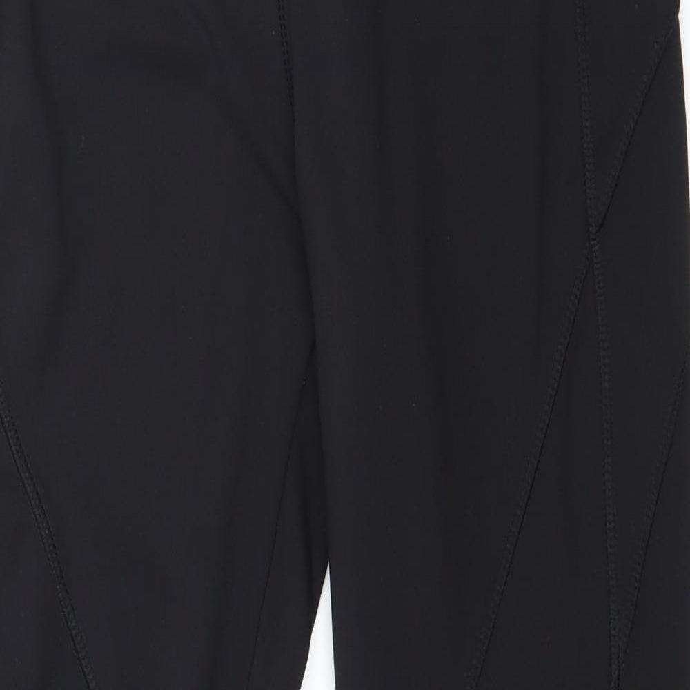 Womens UK Size 10 WORKOUT  Capri Black Leggings