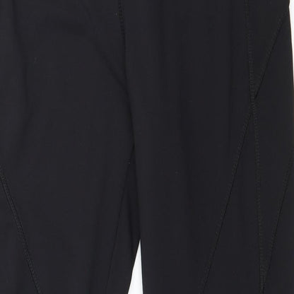 Womens UK Size 10 WORKOUT  Capri Black Leggings