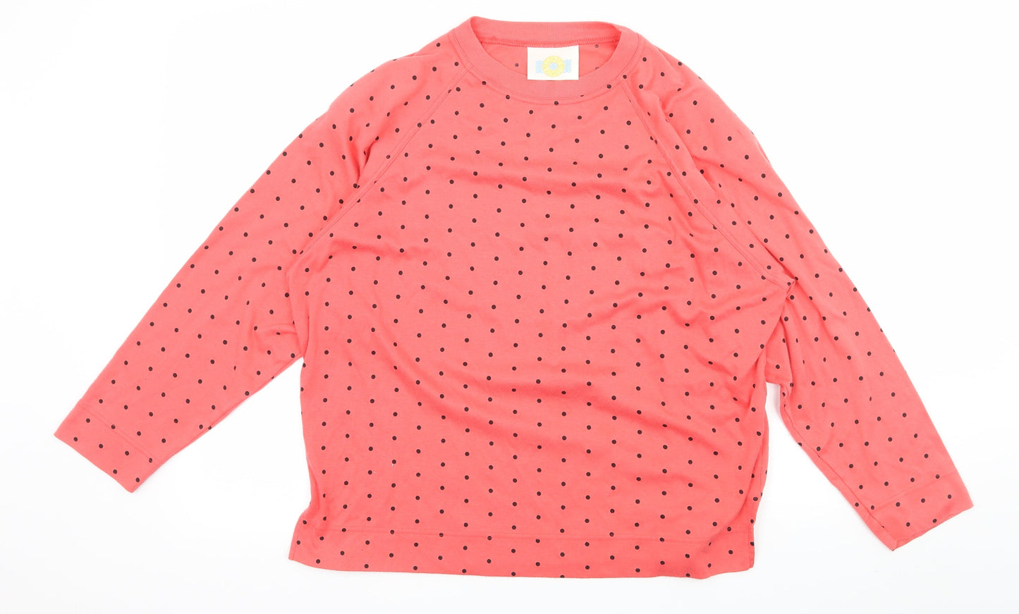 Coast to Coast Womens Pink Patchwork Jersey Pullover Sweatshirt Size L