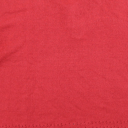 Classic Womens Red  Knit Basic T-Shirt Size 20