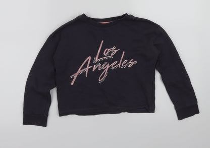 George Girls Blue   Pullover Jumper Size 6-7 Years