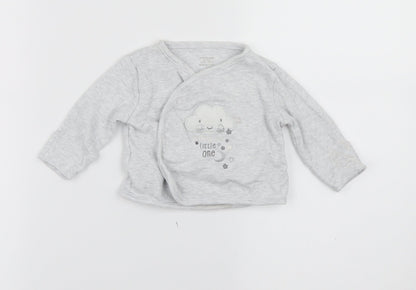 Primark  Grey Solid  Cami Pyjama Top Size 0-3 Months