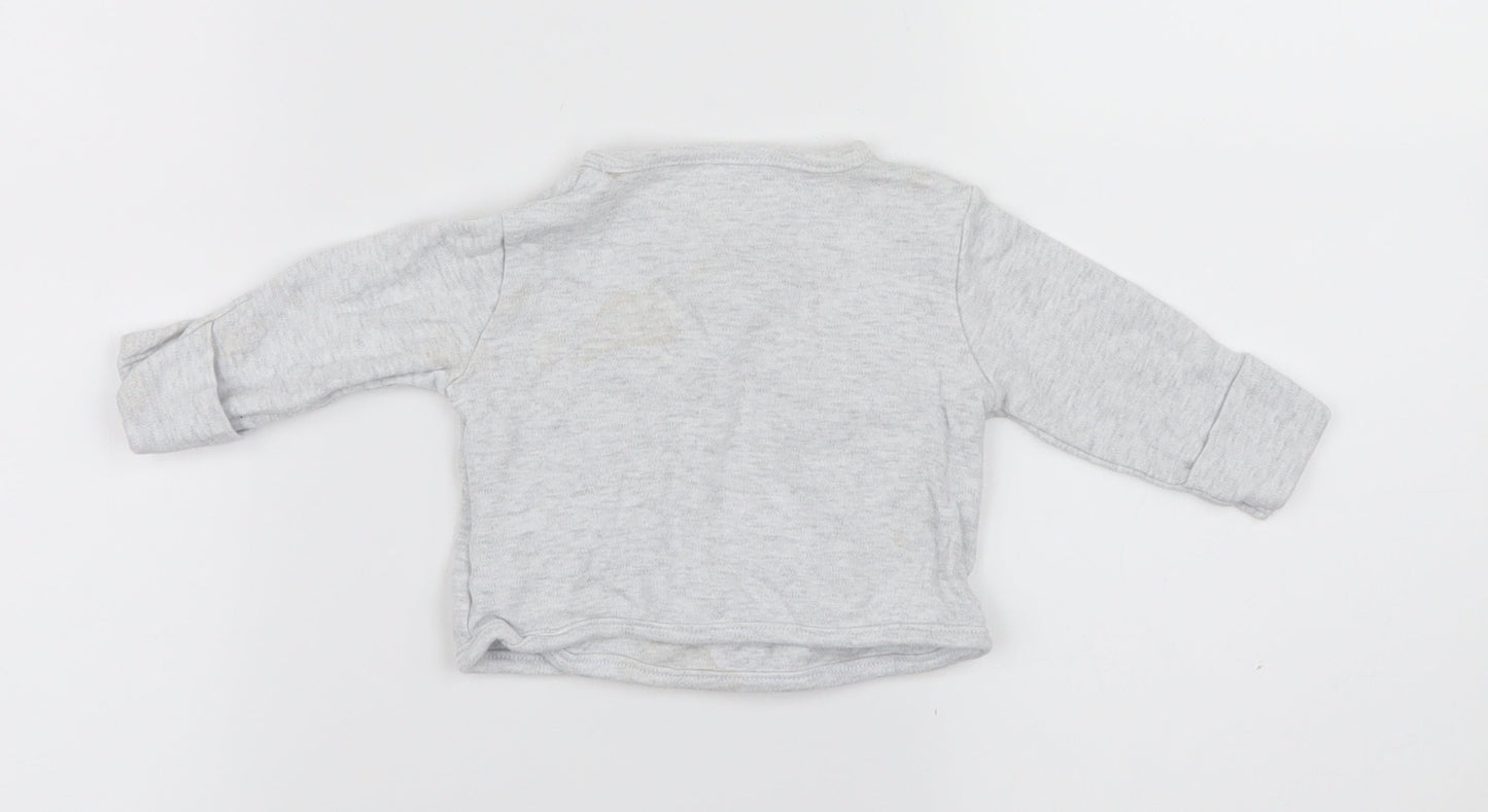 Primark  Grey Solid  Cami Pyjama Top Size 0-3 Months