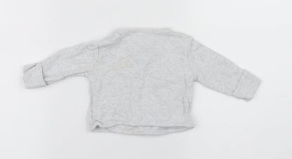 Primark  Grey Solid  Cami Pyjama Top Size 0-3 Months