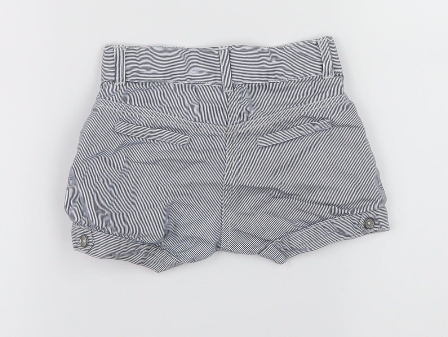 girl2girl Girls Blue Pinstripe  Chino Shorts Size 2-3 Years