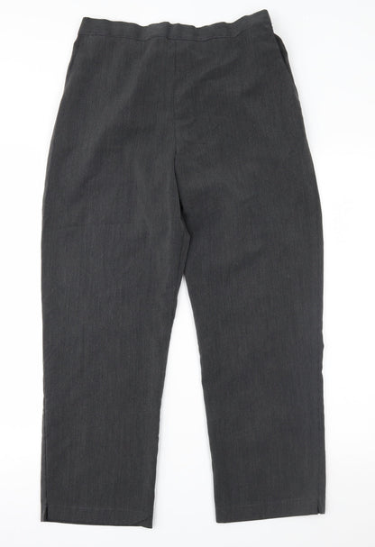 Womens UK Size 34 in Preworn Regular Fit  Grey Trousers
