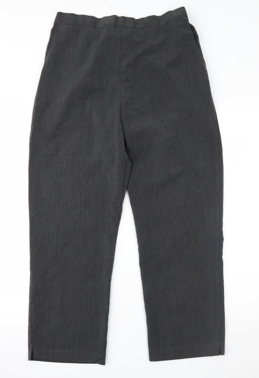 Womens UK Size 34 in Preworn Regular Fit  Grey Trousers