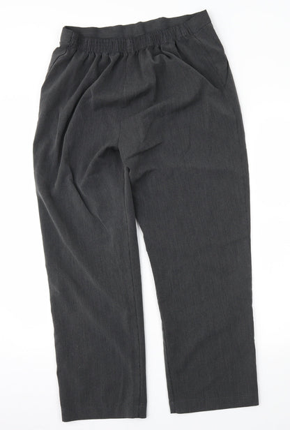 Womens UK Size 34 in Preworn Regular Fit  Grey Trousers