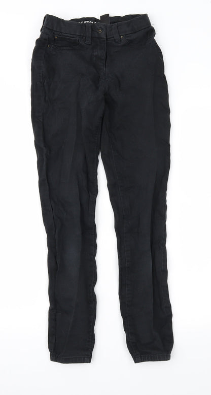 NEXT Womens Black  Denim Skinny Jeans Size 6 L28.5 in