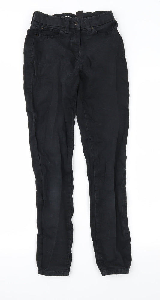NEXT Womens Black  Denim Skinny Jeans Size 6 L28.5 in
