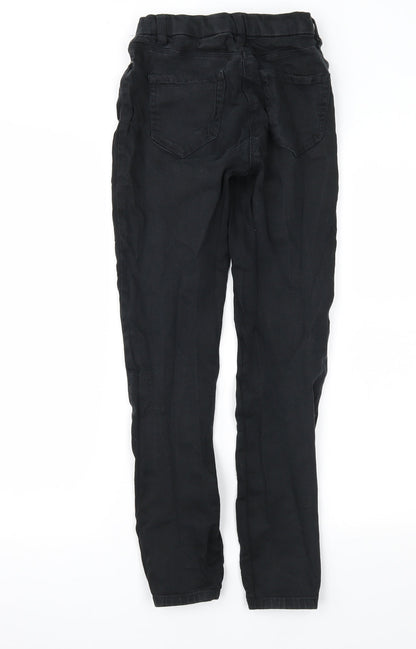 NEXT Womens Black  Denim Skinny Jeans Size 6 L28.5 in