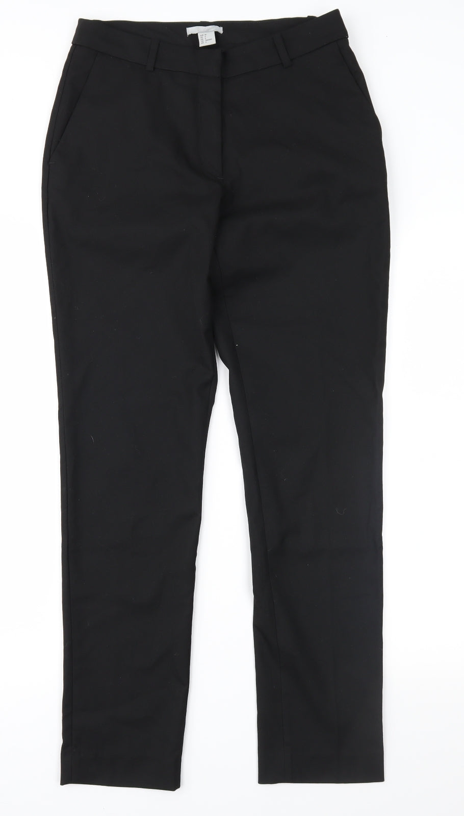 Womens UK Size 8 H&M Regular Fit  Black Trousers