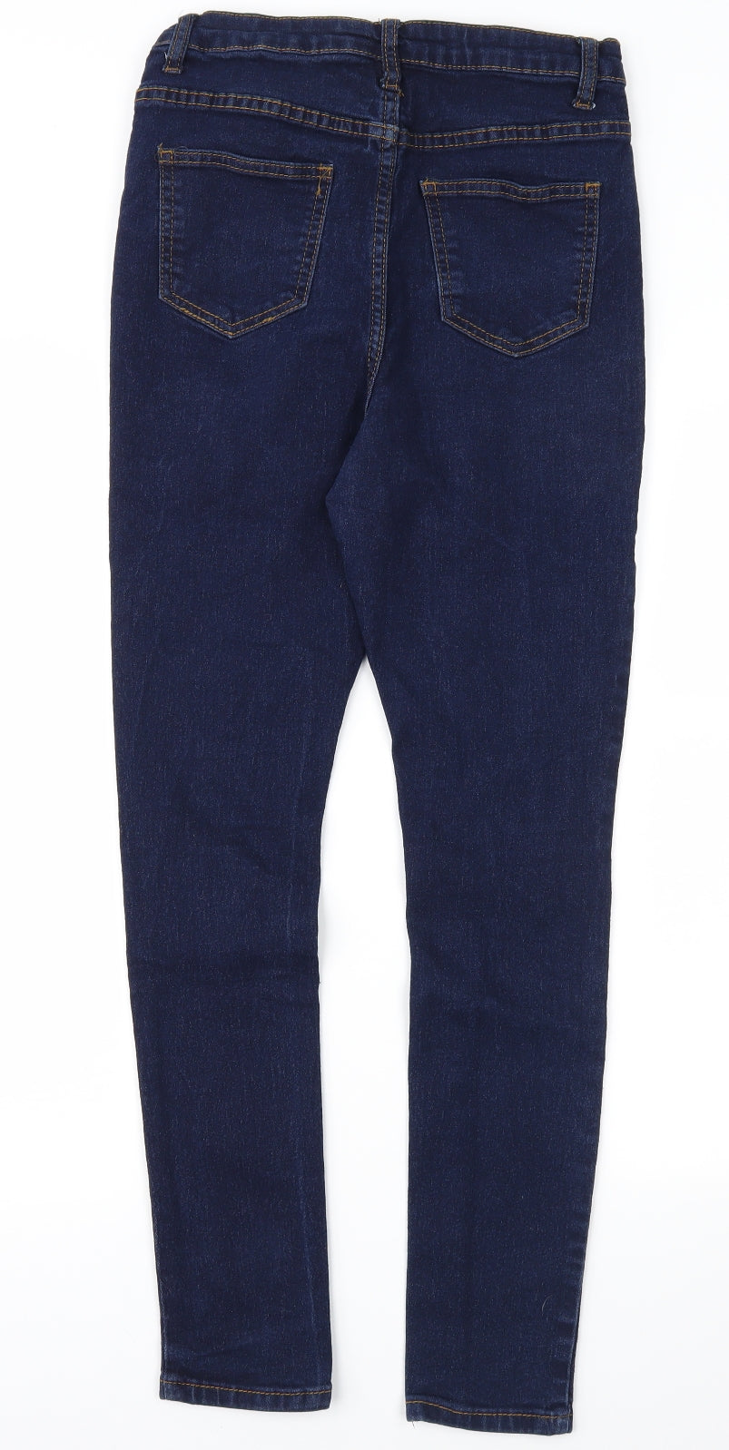 Boohoo Womens Blue  Denim Skinny Jeans Size 8 L28 in