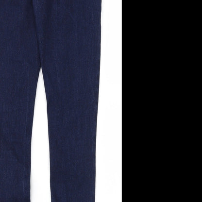 Boohoo Womens Blue  Denim Skinny Jeans Size 8 L28 in